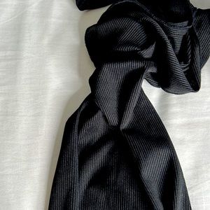 Adjustable black halter top